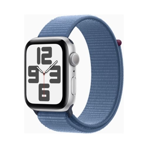 Apple Watch SE2 (2023) V2 Gps 44mm Silver Aluminium Case with Sport Loop Winter Blue EU