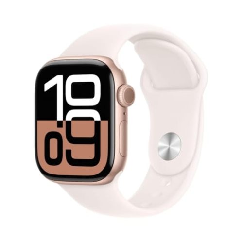 Apple Watch (Series 10 2024) Gps 46mm Rose Gold Aluminium Case with Light Blush M/L Sport Band EU
