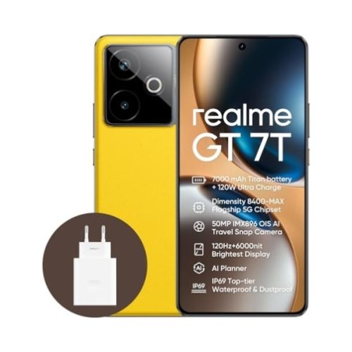 Realme GT 7T 5G 512GB (12GB Ram) Dual-Sim Racing Yellow EU