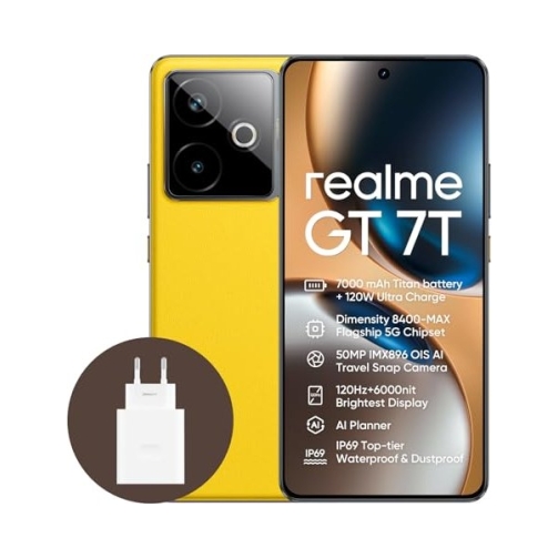 Realme GT 7T 5G 512GB (12GB Ram) Dual-Sim Racing Yellow EU