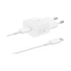 Επιτοίχιος Φορτιστής Samsung Galaxy (25W) USB-C Fast Adapter EP-T2510 με Cable White EU