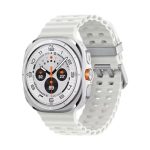 Samsung Galaxy Watch Ultra (L705 2024) LTE 47mm 32GB (2GB Ram) Titanium White Case με White Band EU