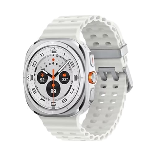 Samsung Galaxy Watch Ultra (L705 2024) LTE 47mm 32GB (2GB Ram) Titanium White Case με White Band EU