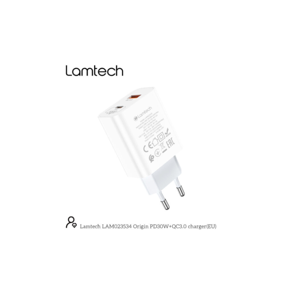 Φορτιστές LAMTECH CHARGER USB A/TYPE C 30W