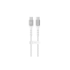 Blavec Cable Raptor braided - Type C to Type C - PD 60W 3A 2 metres Apple CarPlay/Android Auto (CRA-CC3WS20) white-silver