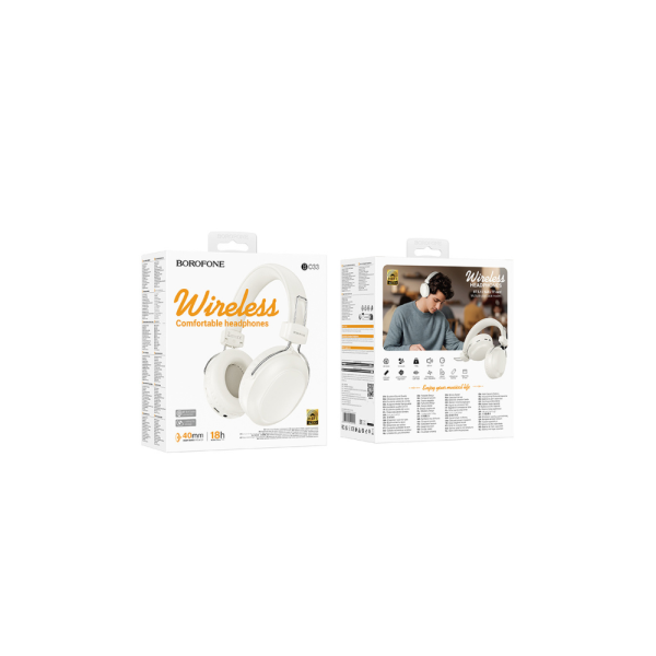 Borofone Headphones BO33 Melody bluetooth white