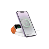 Borofone BQ38 Sharp Ασύρματος Φορτιστής 3-in-1 MagSafe για Smartphone, Ακουστικά & Apple Watch