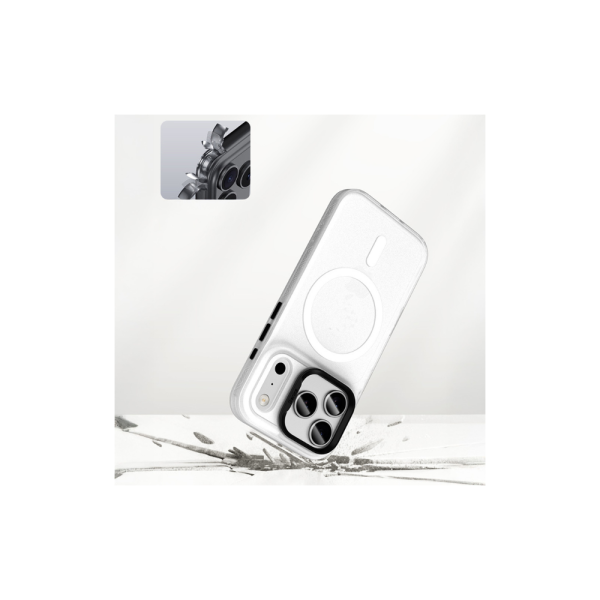 Benks Magnetic Lucid Armor Case - iPhone 17 Case with Camera Control Button - White