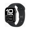 Apple Watch (Series 10) Gps 46mm Aluminium Case Jet Black με Sports Band Black M/L EU