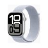 Apple Watch (Series 10) Gps 46mm Aluminium Silver Case με Sport Loop Blue Cloud EU