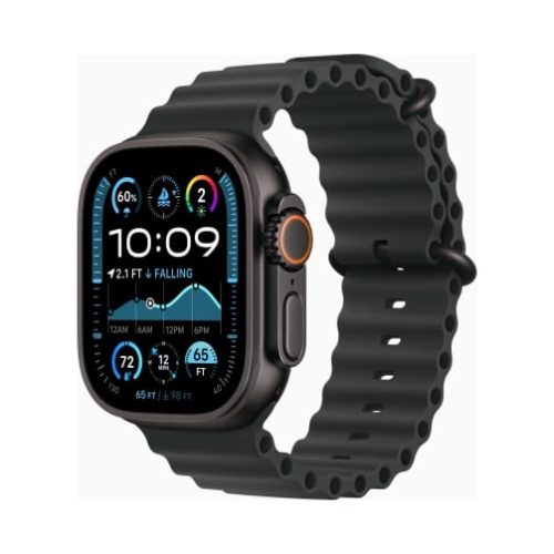 Apple Watch Ultra 2 (Series 9 2023) Gps +Cellular 49mm Titanium Case με Black Ocean Band EU