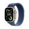 Apple Watch Ultra 3 (Series 11 2025) Gps +Cellular 49mm Natural Titanium Case με Trail Loop M/L Blue/Bright Blue EU