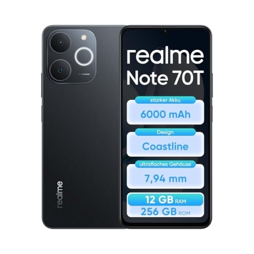Realme Note 70T 4G 128GB (4GB Ram) Dual-Sim Obsidian Black EU