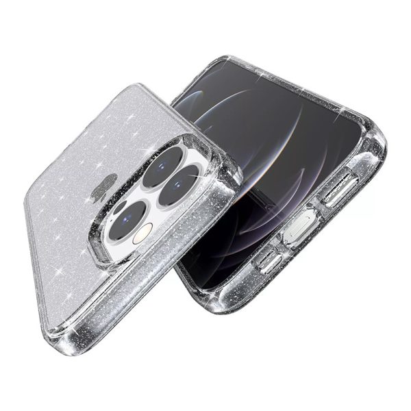 Crystal Glitter Case for Iphone 12 Pro Max Silver