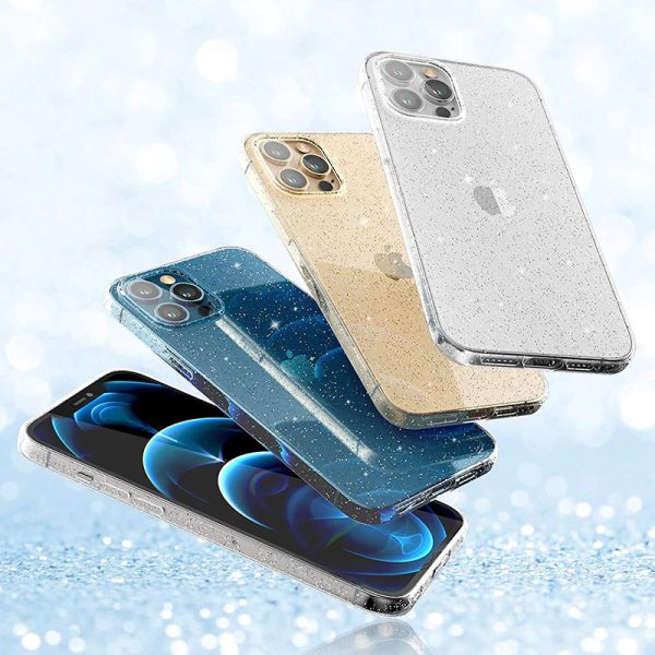 Crystal Glitter Case for Iphone 12 Pro Max Silver