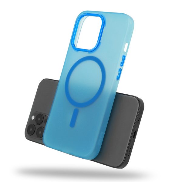 Magnetic Frosted Case for Iphone 11 Pro Max Blue