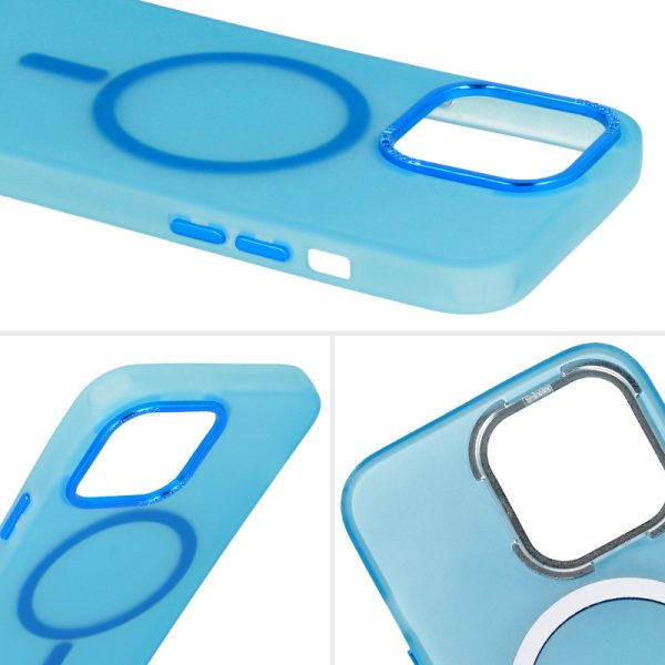 Magnetic Frosted Case for Iphone 11 Pro Max Blue