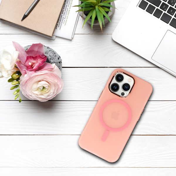 Magnetic Frosted Case for Iphone 11 Pro Max Pink
