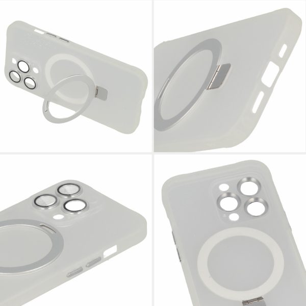 Tel Protect Magical Magsafe Stand Case for Iphone 14 Pro Max silver