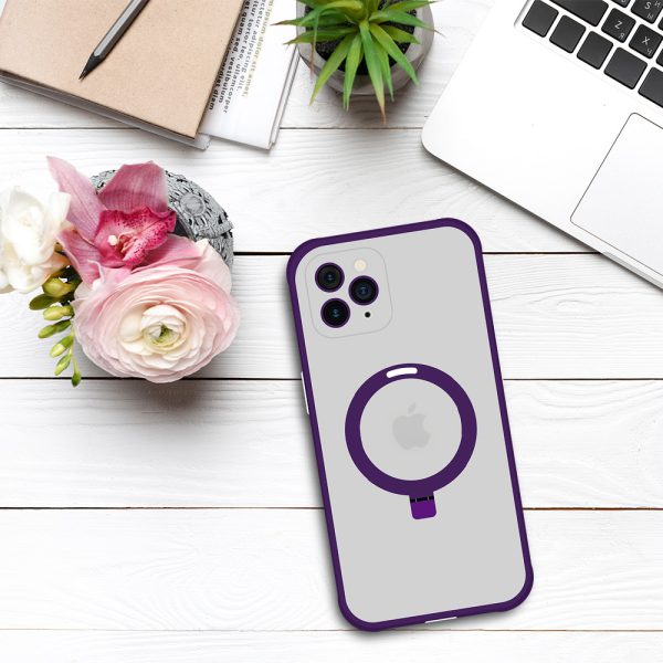 Tel Protect Magical Magsafe Stand Case for Iphone 11 Pro Max purple