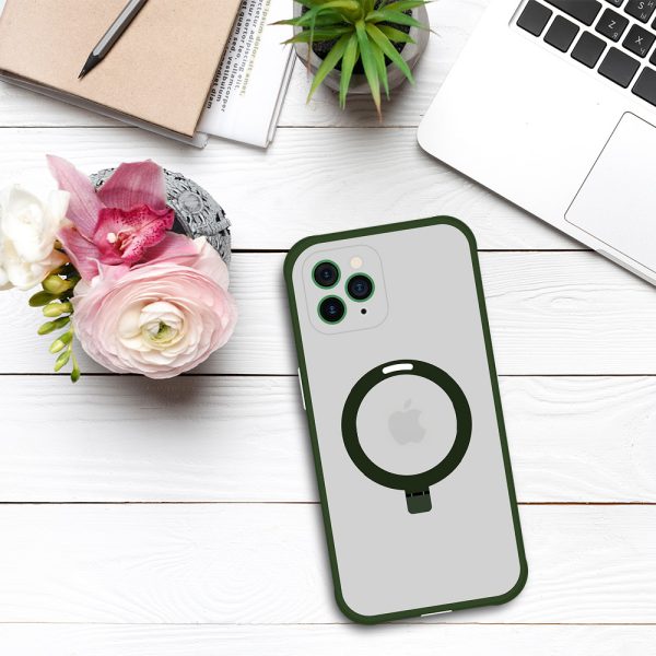 Tel Protect Magical Magsafe Stand Case for Iphone 11 Pro Max green