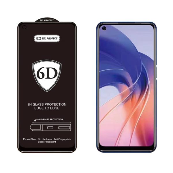 Tel Protect Full Glue 6D Tempered Glass for SAMSUNG GALAXY A52/A52S Black