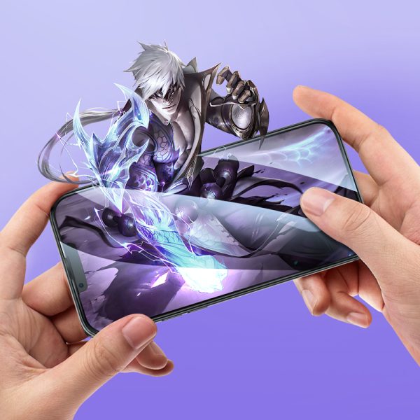 Borofone Tempered glass BF8 Diamond Armor Full Screen 5D Large Arc for Iphone 15 Plus/16 Plus