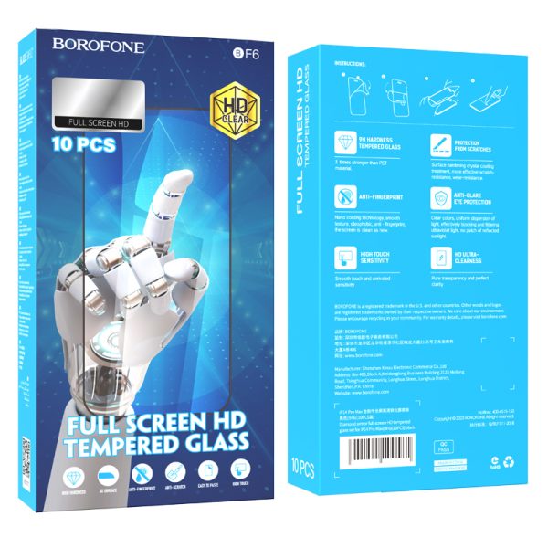 Borofone Tempered glass BF7 Diamond Armor Full Screen Anti-spy for Iphone 15/16