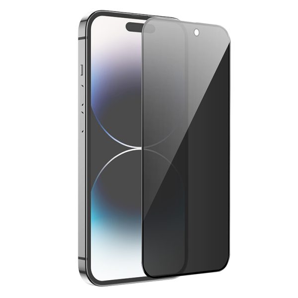 Borofone Tempered glass BF7 Diamond Armor Full Screen Anti-spy for Iphone 15 Pro