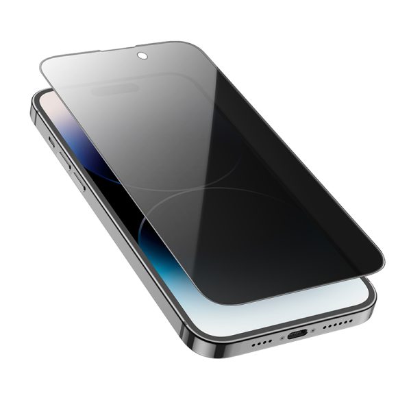 Borofone Tempered glass BF7 Diamond Armor Full Screen Anti-spy for Iphone 15 Pro