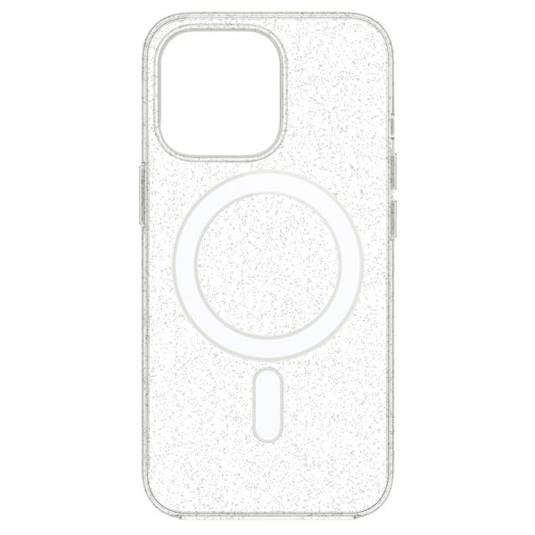 TEL PROTECT MagSilicone Clear Case for Iphone 15 Pro Max Glitter
