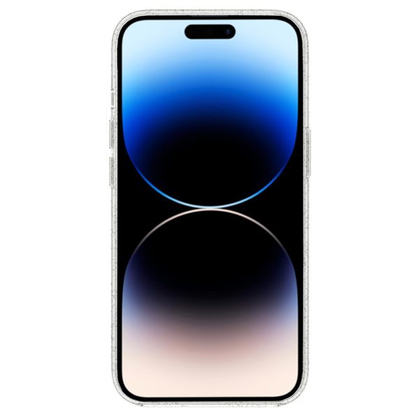 TEL PROTECT MagSilicone Clear Case for Iphone 15 Pro Max Glitter