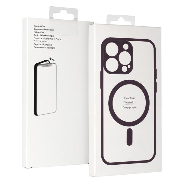 Acrylic Color Magsafe Case for Iphone 13 Pro Max purple