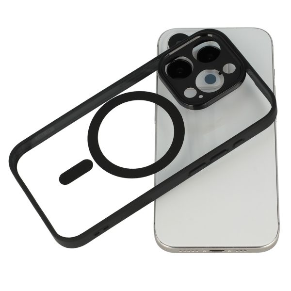 Acrylic Color Magsafe Case for Iphone 14 black