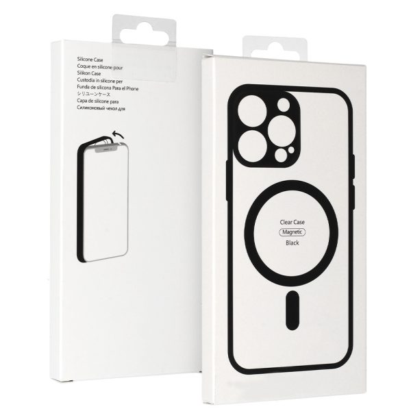 Acrylic Color Magsafe Case for Iphone 15 black