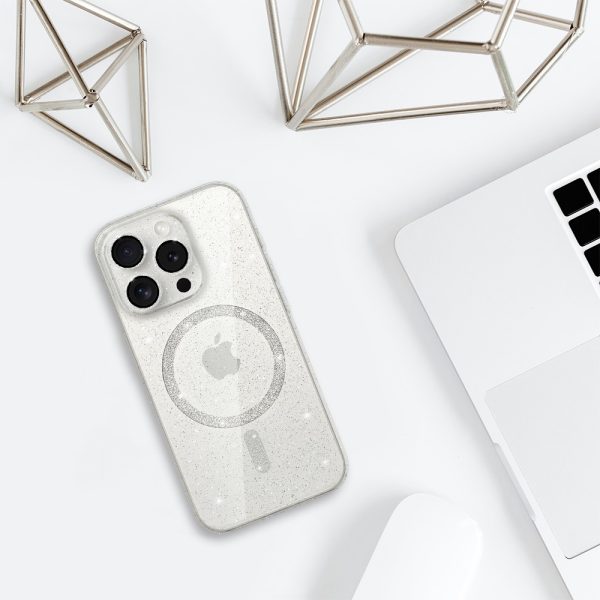 Glitter Magsafe Case for Iphone 12 Pro transparent
