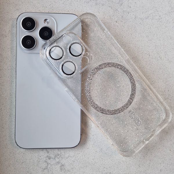 Glitter Magsafe Case for Iphone 14 Pro Max transparent