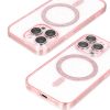 Glitter Magsafe Case for Iphone 15 Pro Max pink clear