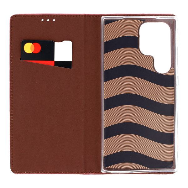 Smart Magneto Case for Samsung Galaxy A34 5G burgundy