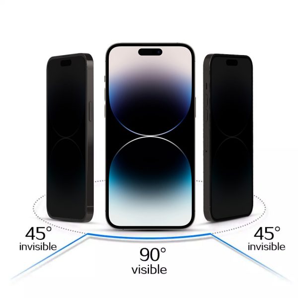 Tempered glass Tel Protect 10X Privacy Titanium for Iphone 11/XR