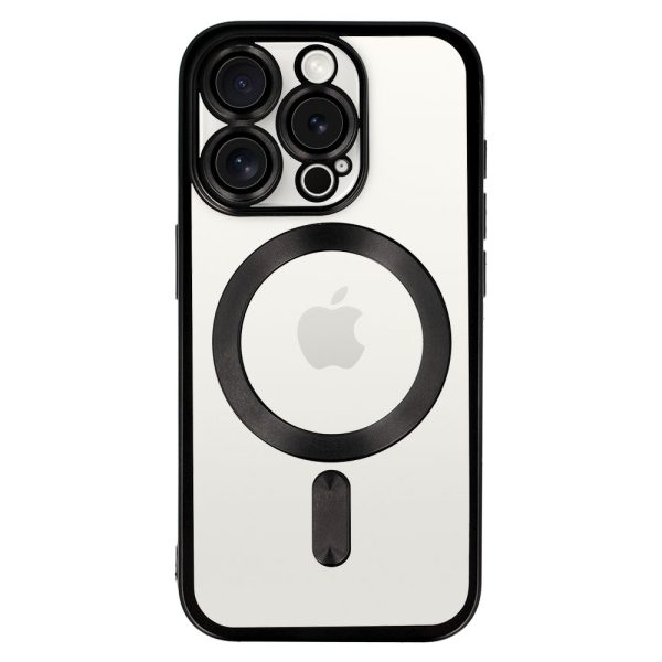 Metallic Magsafe Case for Iphone 15 Pro Black
