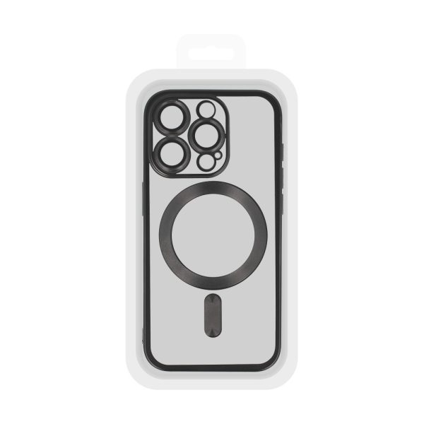 Metallic Magsafe Case for Iphone 15 Pro Black