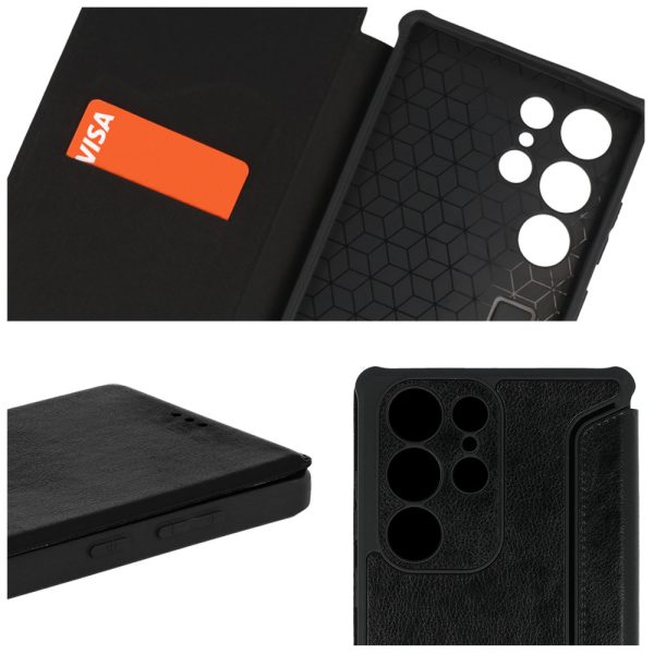 Razor Leather Book Case for Samsung Galaxy A15 4G/5G black