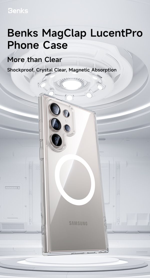Benks Magnetic Lucent Pro Case for Samsung Galaxy S24 Plus transparent