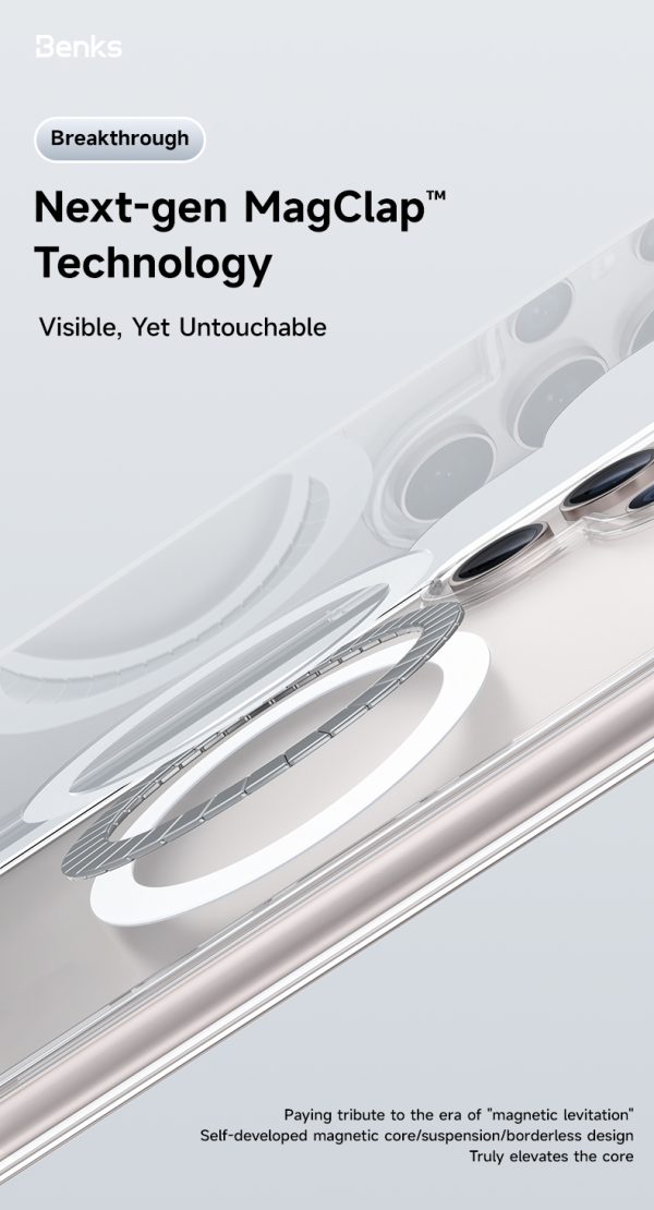 Benks Magnetic Lucent Pro Case for Samsung Galaxy S24 Plus transparent