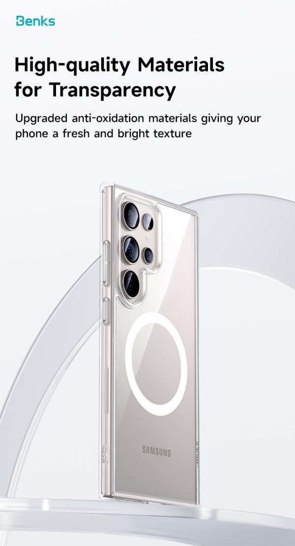 Benks Magnetic Lucent Pro Case for Samsung Galaxy S24 Plus transparent