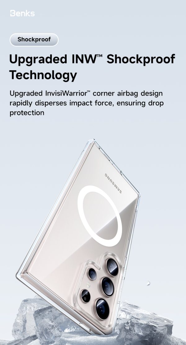 Benks Magnetic Lucent Pro Case for Samsung Galaxy S24 Plus transparent