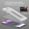 Tempered Glass Full Glue Easy-Stick Box for IPHONE 16 PRO BLACK