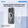 Rock Crystal Series Magnetic Case for Iphone 16 Pro transparent