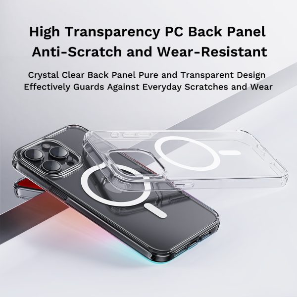 Rock Crystal Series Magnetic Case for Iphone 16 Pro transparent